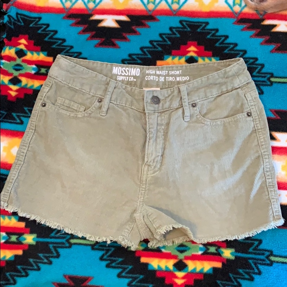 Olive Corduroy Mossimo Shorts